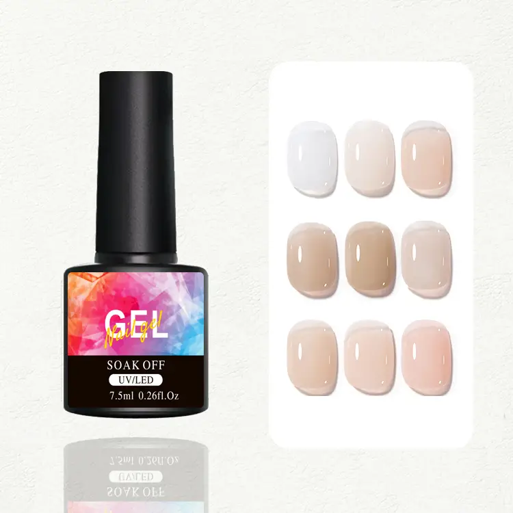 Nagellack Ice Transparent - Germany Gel Jelly 5ML 7 Temu Sheer Nude Jelly