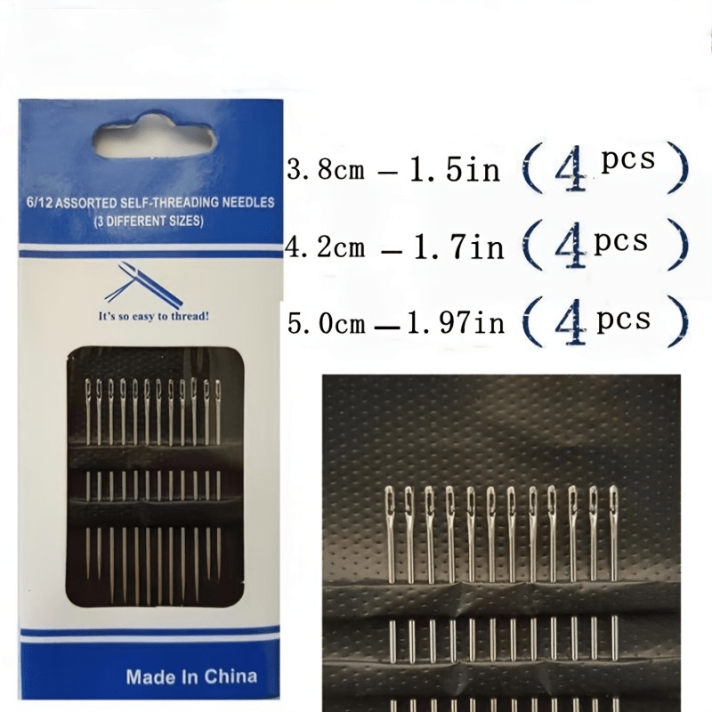 Assorted Self Threading Sewing Needles Hand Sewing Needls - Temu Australia