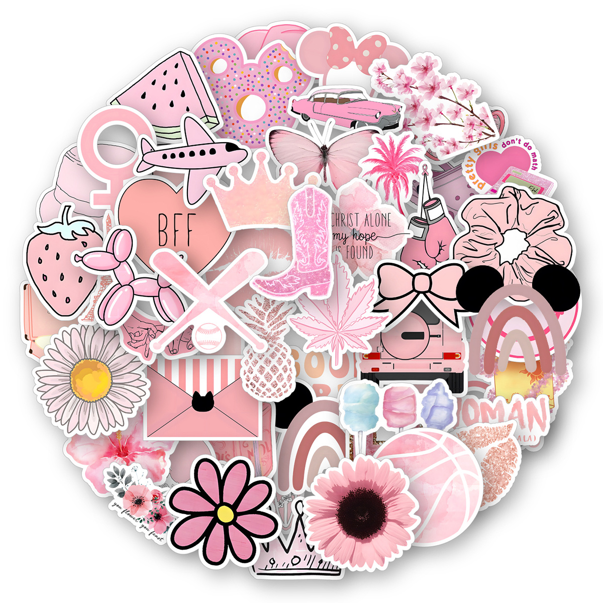 Pink Girls Fun Stickers, Stickers For Girls, Cool Fashion Stickers, Co –  TAMEDIA STUDIO