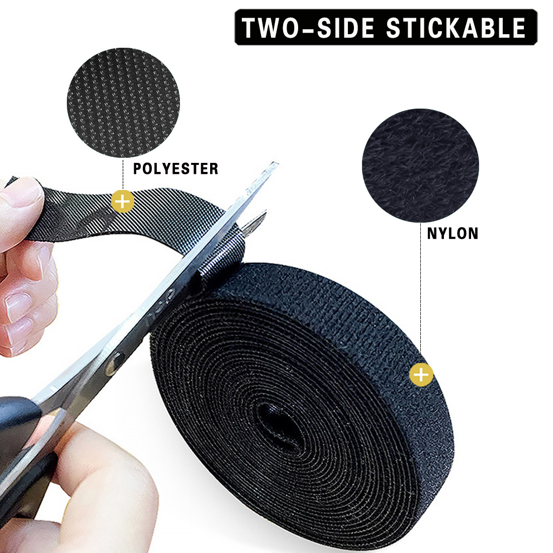 30 Pieces Hook and Loop Tape Wire Organizer, 3M Adhesive Cable Ties Desk  Wire Organizer Self Adhesive Cable Management Hook and Loop Tape, Strong  Adhesion, Detachable Without Leaving Residues : : Home