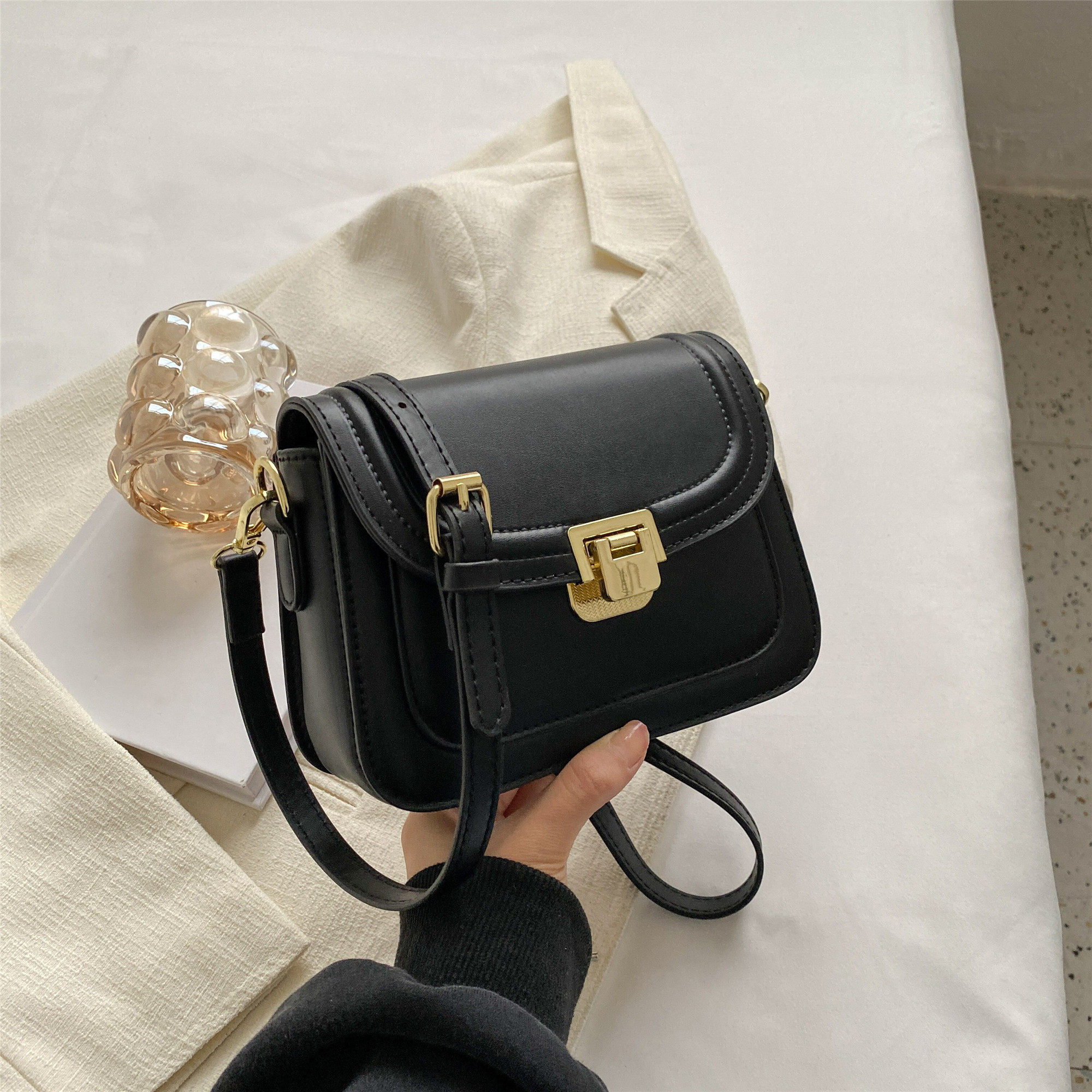 MJ Soft Genuine Leather Women Messenger Bag Female Real Leather Crossbody  Shoulder Bags Small Handbag Retro Phone Bag for Girls