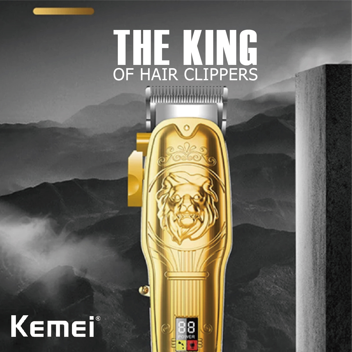 Kemei Kmtx2+pg Professional Hair Cutting Machine Carbon Steel Cutter