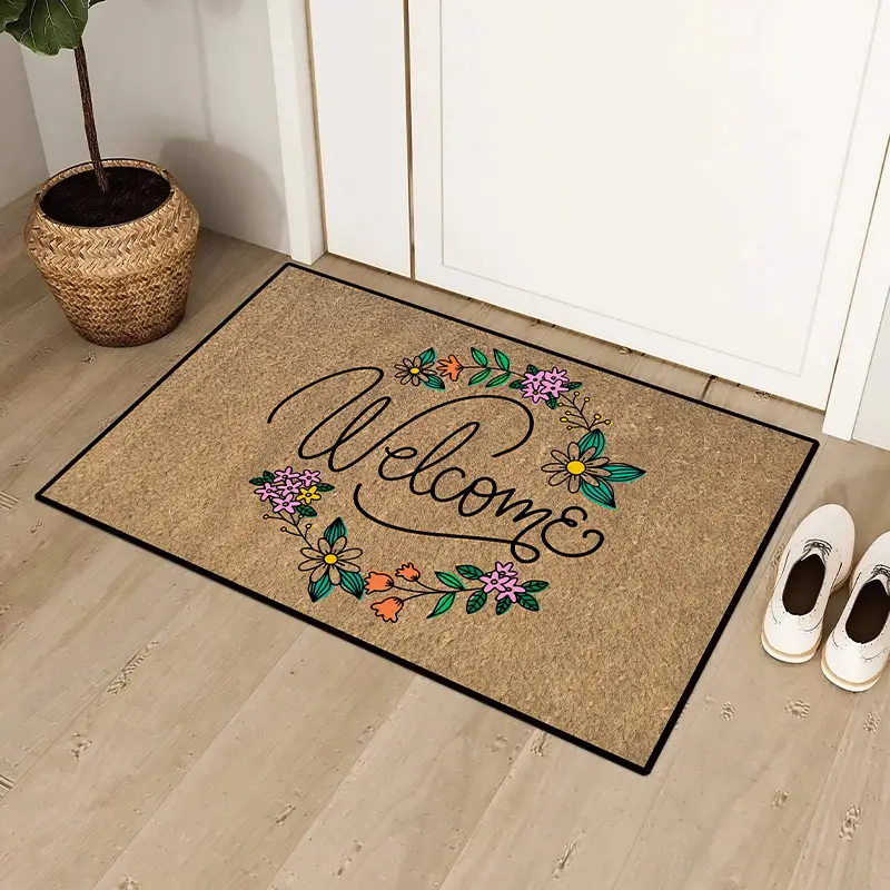 1pc welcome mat front door outdoor entrance mat welcome mat non slip mat suitable for family living room kitchen bedroom farmhouse kitchen carpet school supplies back to school classroom aesthetic school supplies back to school dorm details 3