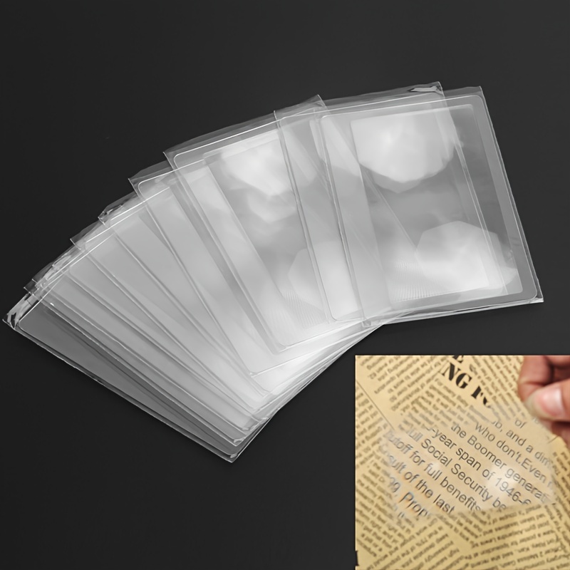  MagDepo - Lupa de página, 3 lentes de fresnel ligeros de  cloruro de polivinilo con 2 lupas tarjeta de bonificación, lupa para leer  patrones pequeños, mapas y libros. : Todo lo demás