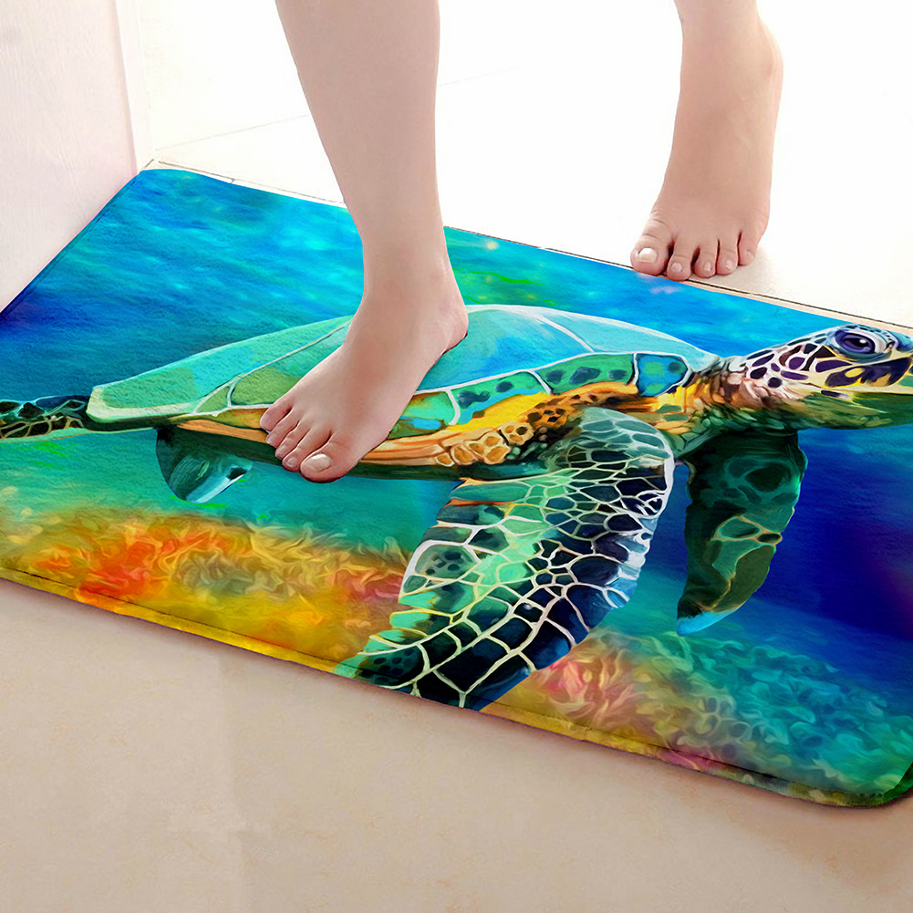 Sea Turtle Bath Mat – Brazen Design Studio