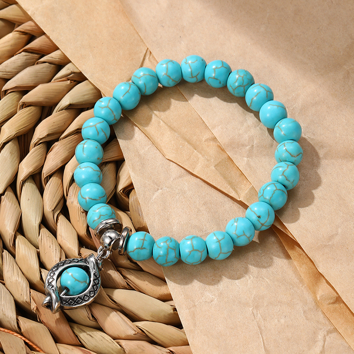 Buy 19051905 Bohemian Style Jewelry Turtle Turquoise Pendant Bracelet  Beaded Bangle Jewelry under 10 Dollars for Women (A, One Size) Online at  desertcartEGYPT