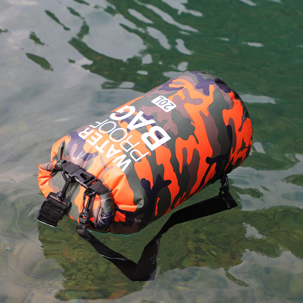 Bolsa seca impermeable, mochila flotante compacta de 20 L, saco seco  enrollable con funda impermeable para teléfono para kayak, playa, rafting