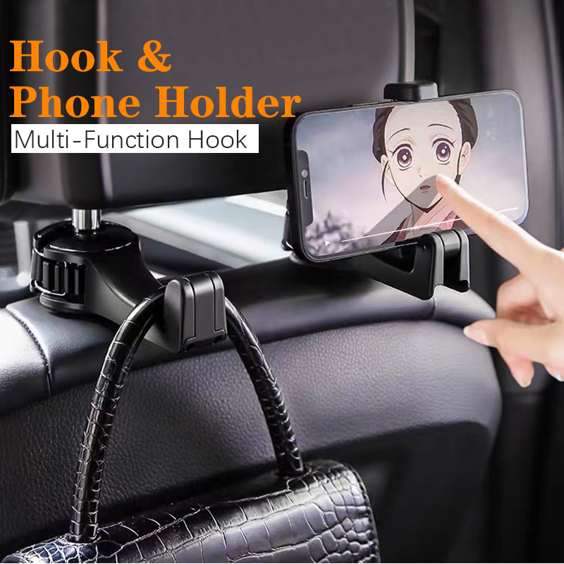Car Seat Back Hook Back Seat Mobile Phone Holder Hidden - Temu