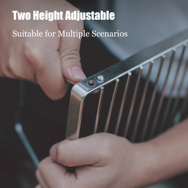 Ultralight Folding Camping Grill With Height Adjustable Stainless Steel