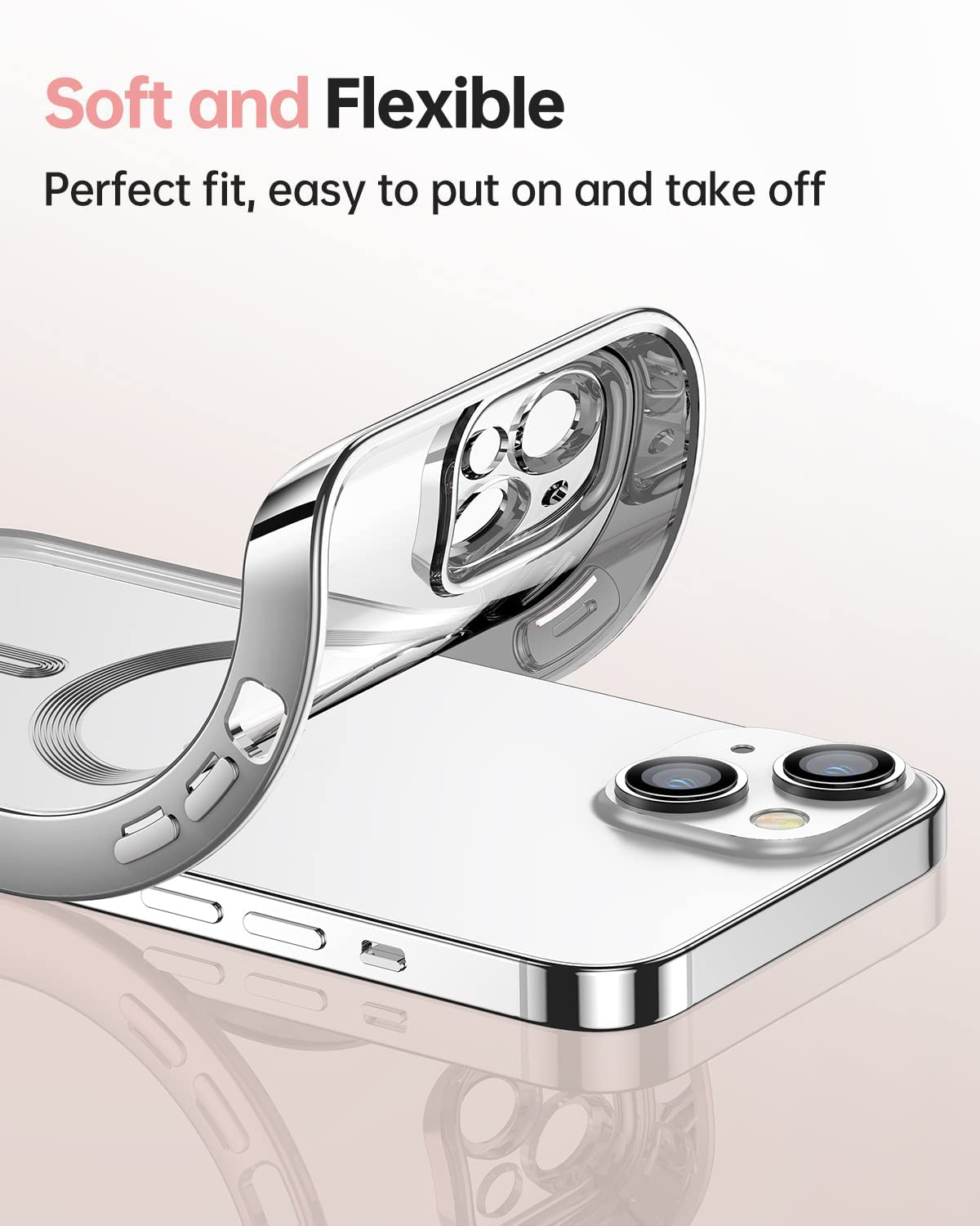 luxury plating clear adsorption case transparent magnetic wireless charging case for iphone 14 pro max 14 pro 14 plus 14 13 pro max 13 pro 13 12 pro max 12 pro 12 11 pro max 11 pro 11 details 4