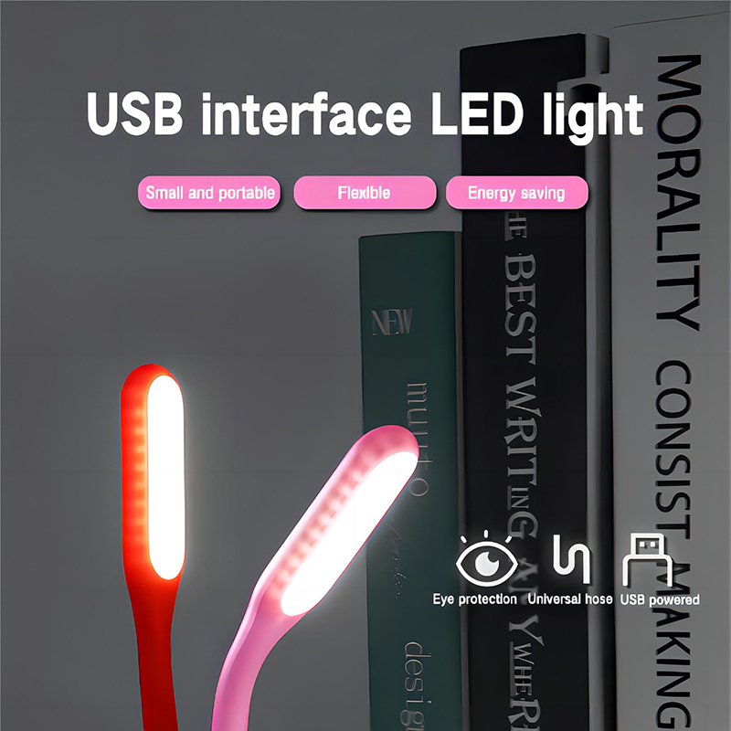 1pc/5 Stücke Tragbare Mini USB LED Flexible Nachtlicht Super Helle Buch  Licht Lesen Lampe Für Power Bank PC Laptop Notebook - Temu Austria