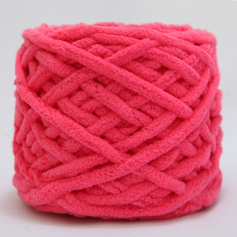 A Roll Of Yarn Soft Polyester Blended Woolen Chunky For Hand - Temu
