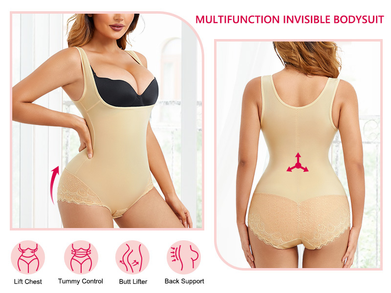 Medium Tummy Tuck Control Lace Body Bum Lift Shape Wear Briefs Knickers  Ladies