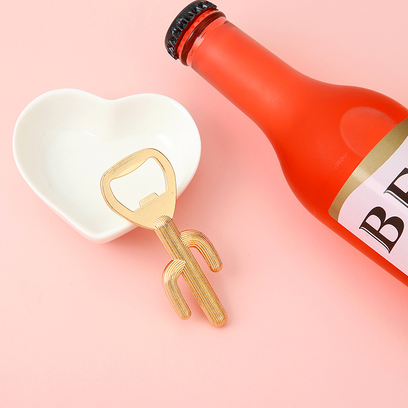 Alloy Package Bottle Opener Funny Gifts Cactus Shape Beer Openers