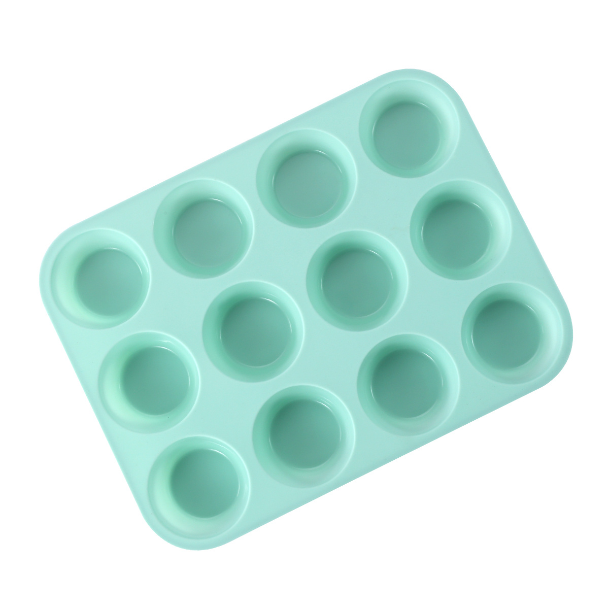 12 pezzi Assorizzato colore silicone Teglia per muffin , DIY