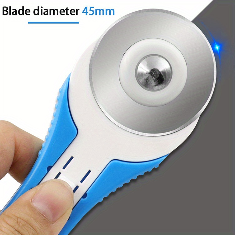 45mm Cutter Sewing with 5PCS 45mm Blades Round Cloth Guiding Cutting  Machine Quilting Fabric Craft Tool Kit