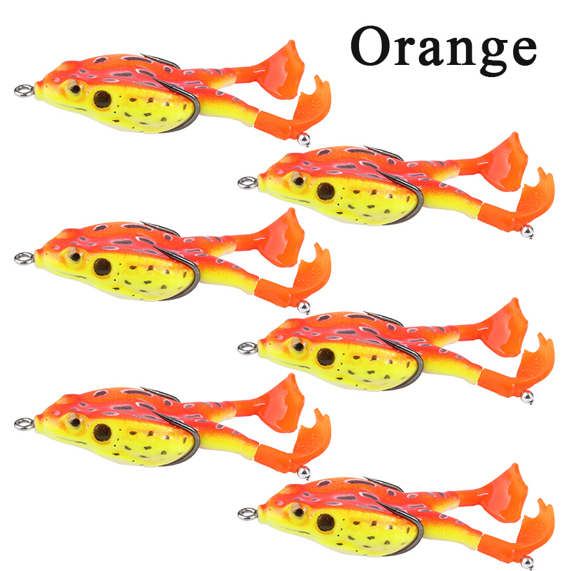 Sougayilang 6pcs Soft Frog Shaped Fishing Baits 9cm 3 - Temu