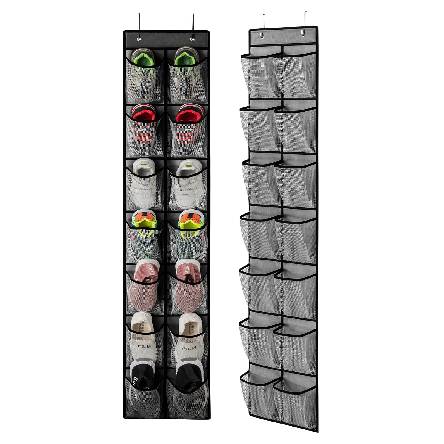 Organizador de zapatos colgantes Zober 10-Shelf, porta zapatos para armario  - 10 bolsillos de malla para accesorios - Polipropileno transpirable, Java