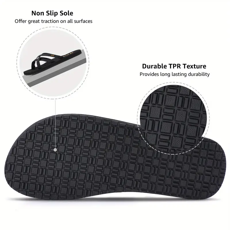 womens lightweight anti skid beach slides open toe cross strap flat slippers with eva sole fabric upper eva insole for casual slide sandals eva sole upper slippers summer sandals Product details 3