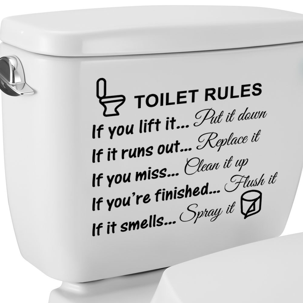 Toilet Stickers Toilet Lid Decals Decals Temu