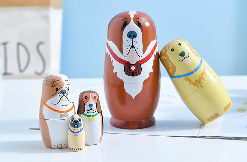 Dog store nesting dolls