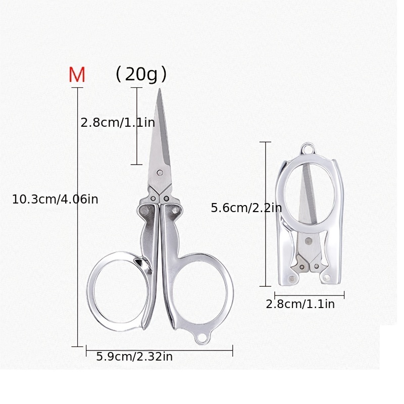 Portable Folding Pocket Small Scissors Blade Cutter for Crafts Travel Emergency