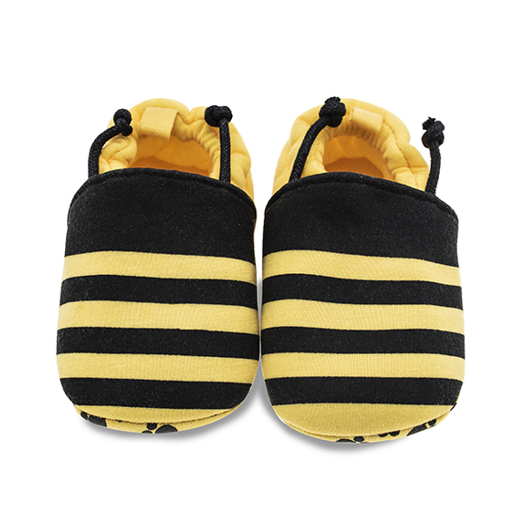 Image of Cute Cartoon Bee Slip-on Walking Shoes For Baby, Fabric Upper, Cloth Insole, Fabric Sole