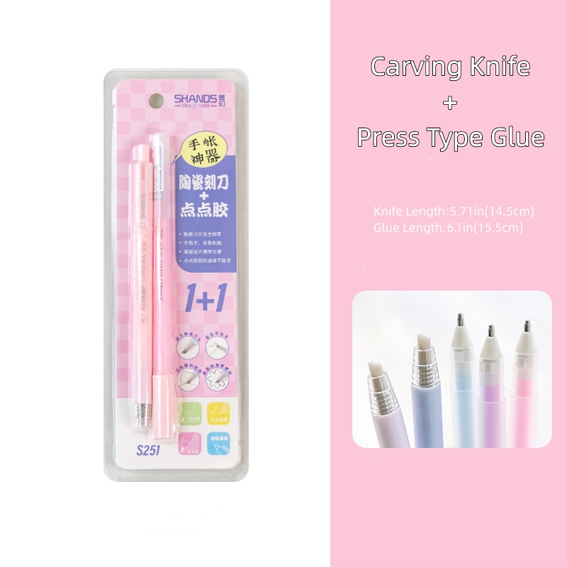 Dot Glue Ceramic Carving Knife Two in one Set Pen Design - Temu