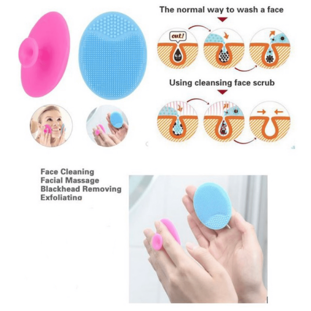 Soft Silicone Facial Cleansing Brush Pore Cleansing - Temu