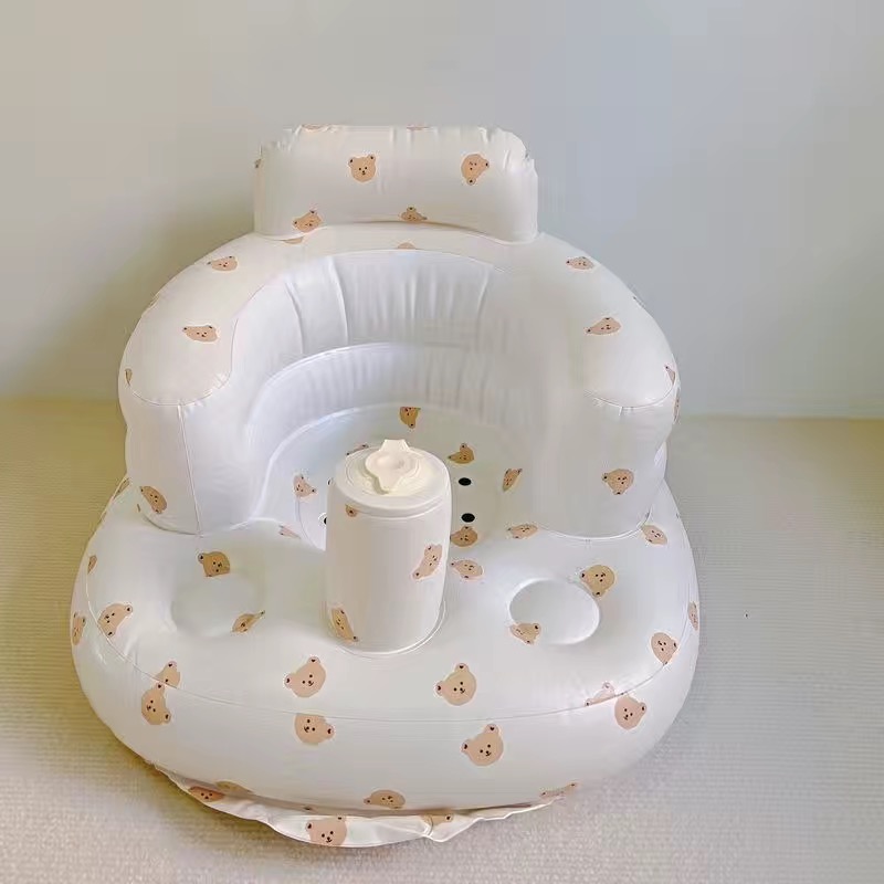 Bebé inflable Sofá Bebé Silla de aprendizaje Silla de comedor