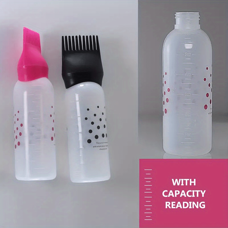 Scalp Bottle Applicator, Hair Dyeing Bottle with Graduated Scale for Brush  Shampoo Hair Color Oil Co…See more Scalp Bottle Applicator, Hair Dyeing
