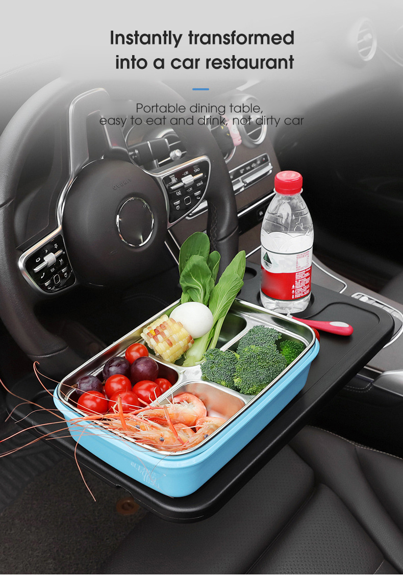 Car Tray Shelving Dining Plate Steering Wheel Multifunctional Office Small  Table Notebook Holder Steering Wheel Dining Table Car Interior Accessories