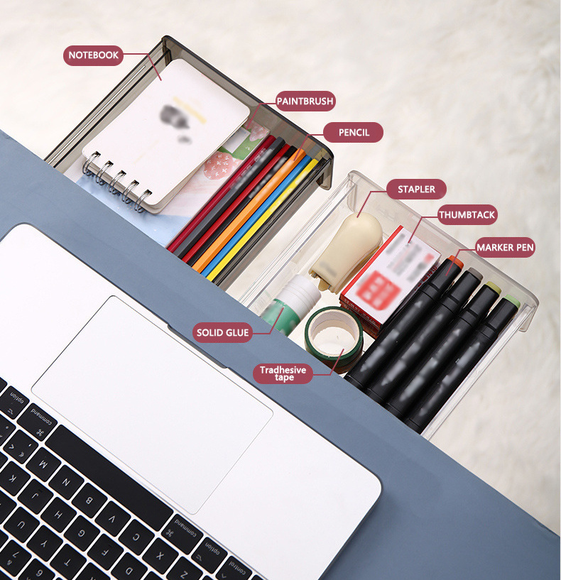 desk Drawer type Storage Box Large capacity Office desk Temu