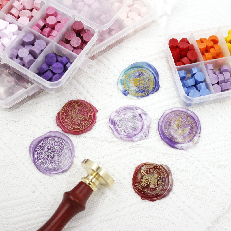 Wax Seal Stamp Set Lacquered Sealing Wax Kit Craft For Wedding