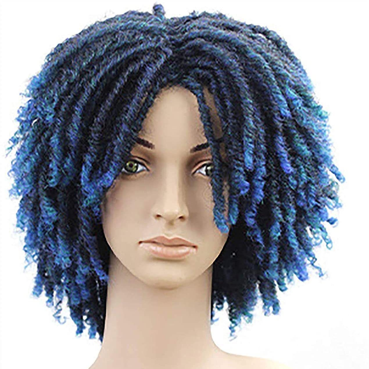 Dreadlock Wigs Short Afro Curly Twist Wigs Women Men Afro Temu