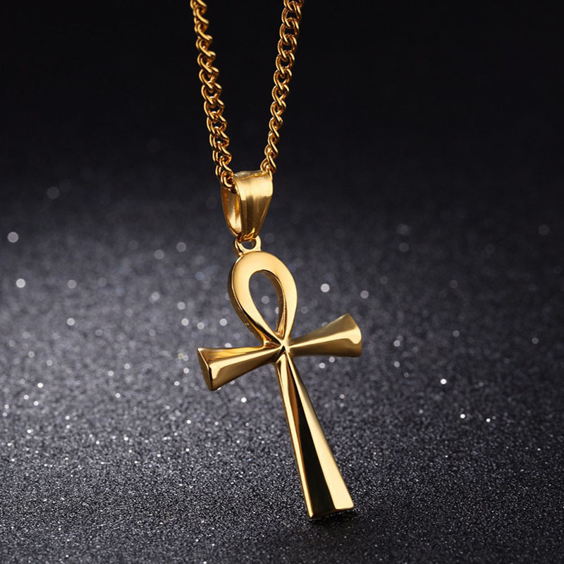 Amulet Necklace Life Cross Pendant Necklace Ward Evil - Temu