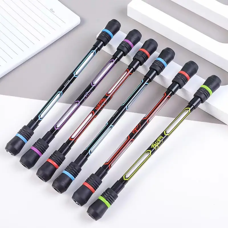 2pcs Pen Spinning Pens Writable Pen Spinning Rotating Pen Non Slip Coated Spinning  Pen For Gaming Office Supplies 0 5mm Black Refill - Office & School  Supplies - Temu