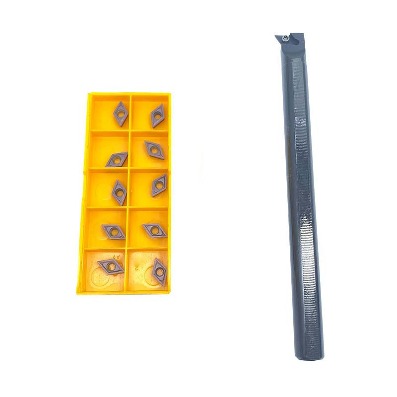 TEMU 1pc 95° Sducr +10pcs Turning Tool With Carbide Inserts Dcmt070204 Zouzmin For Handicrafts For Turning Parts With Inner Holes And Small Holes Cnc
