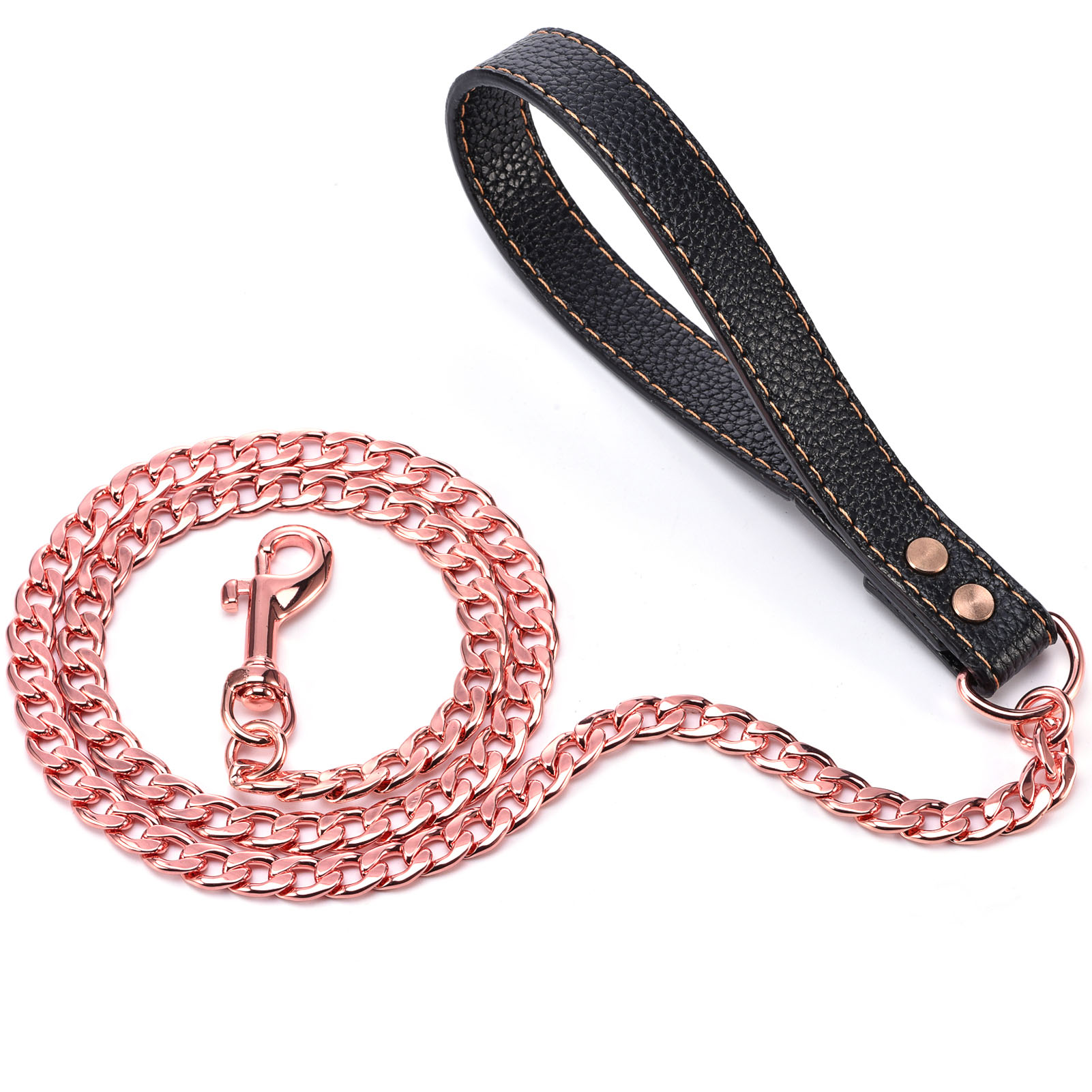 4ft leather best sale dog leash