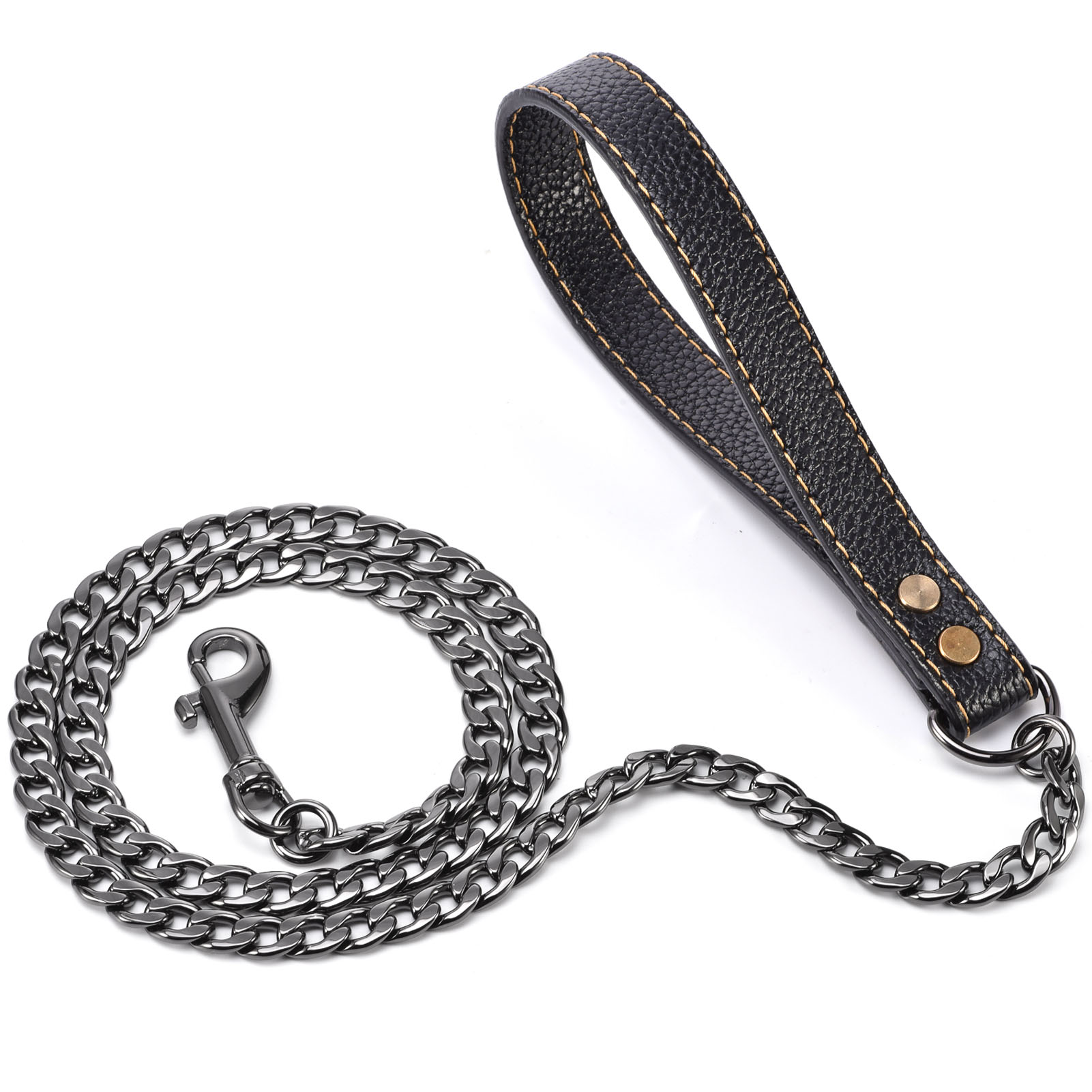 4ft leather hot sale dog leash