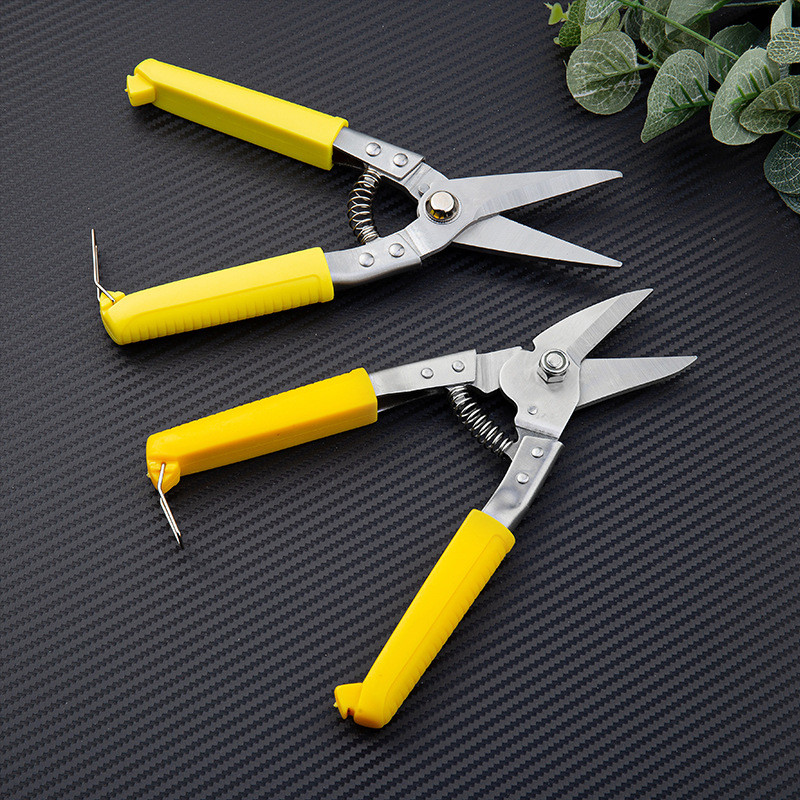 Steel Scissors, Long Straight Cut Tin Snips Cutting Shears Power Cutter  with Comfortable Grip, 8” Heavy Duty Metal Scissors for Cutting Metal  Sheet, Hard Material, Gardening 