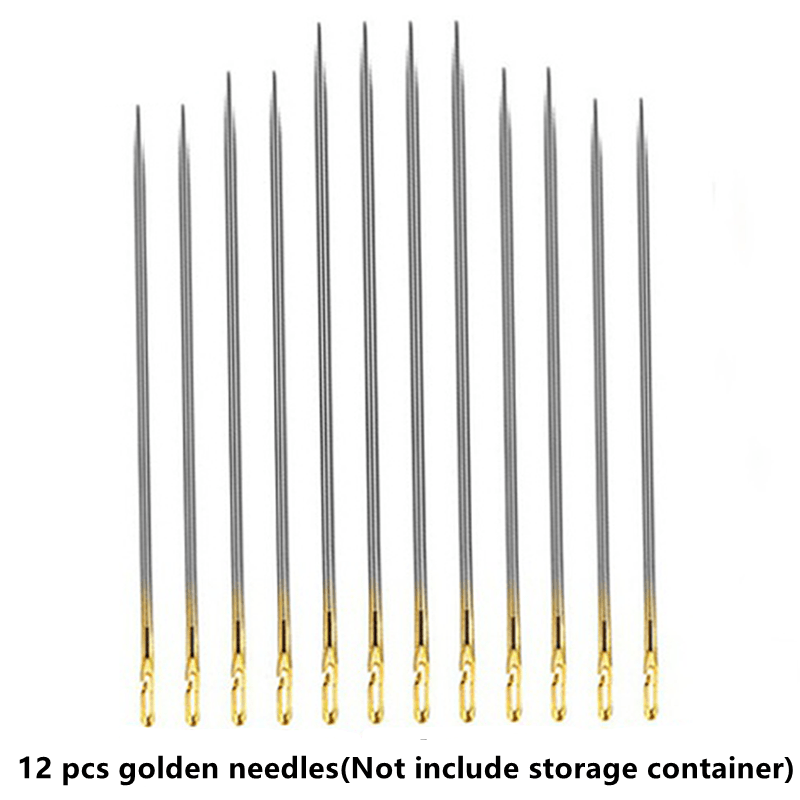 Wood Needle Holder Sewing Needle Tubes Toothpick Storage Box 24pcs Sewing  Needles Gold Tail Blind Needles Self Threading Needles - AliExpress