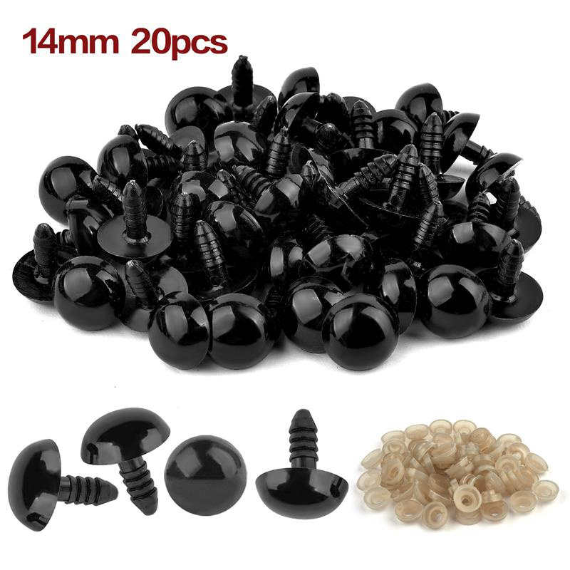 566Pcs Colorful Safety Eyes and Noses Set 6mm-14mm Plastic Safety