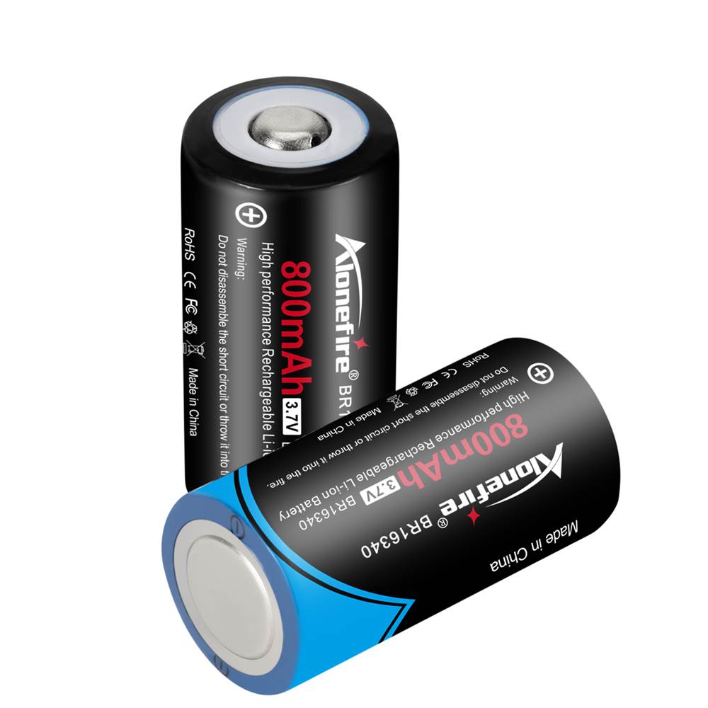 Batería recargable de litio Olight CR123 de 3V y 1500 mAh pack de 4