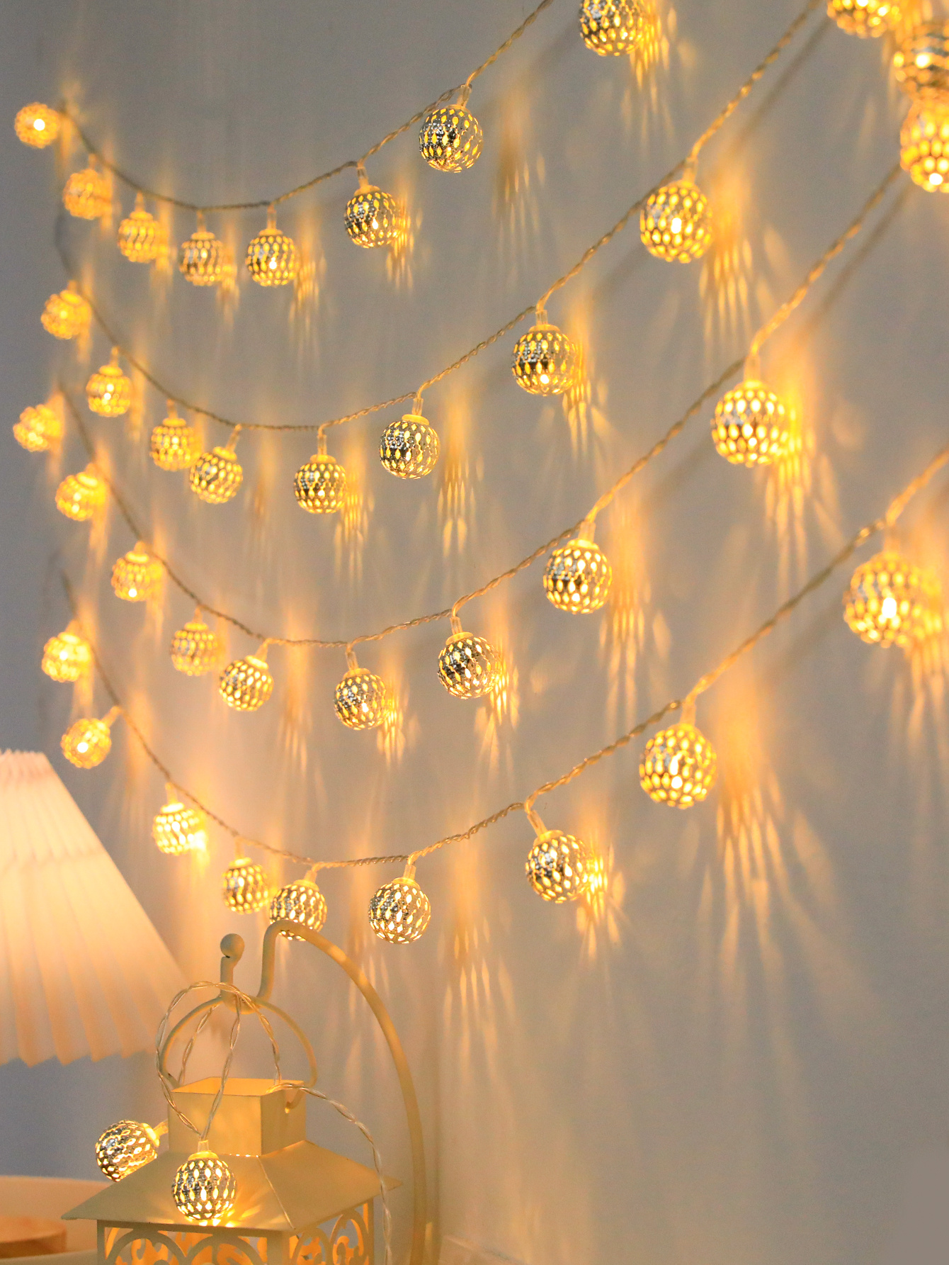 lampe marocaine ,guirlande lumineuse led,décoration de Nol,guirlande  lumineuse interieur, 2mètres 10 LED Multicolore decoration orientale,Lilaris