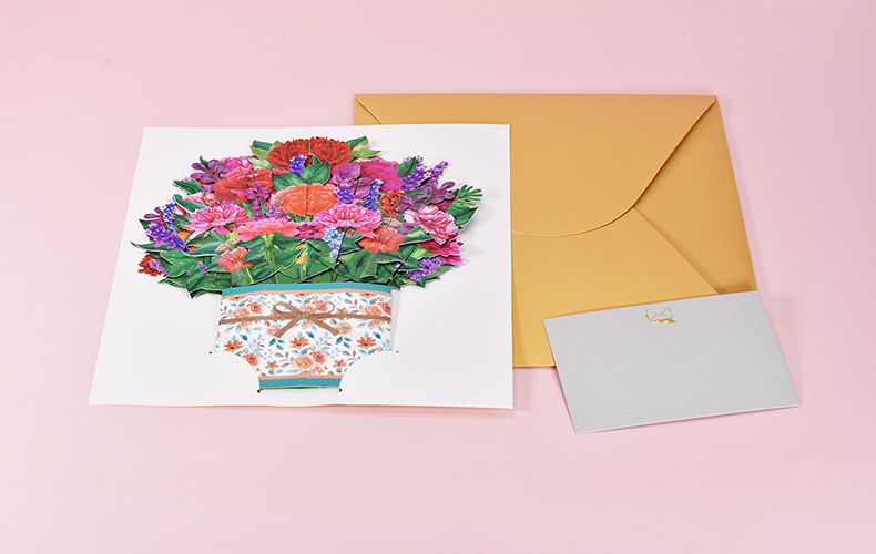 Our Bouquets of Pop up 3D Flower Greeting Cards – FreshCut Paper