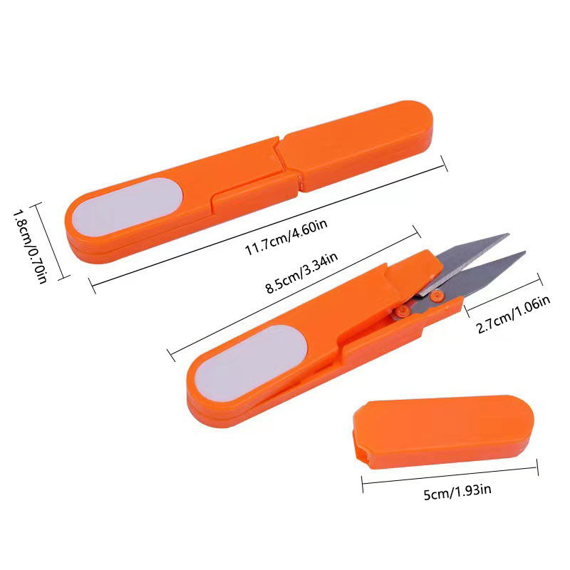 2pcs/set Multifunctional Portable Fishing Scissors Cap With U