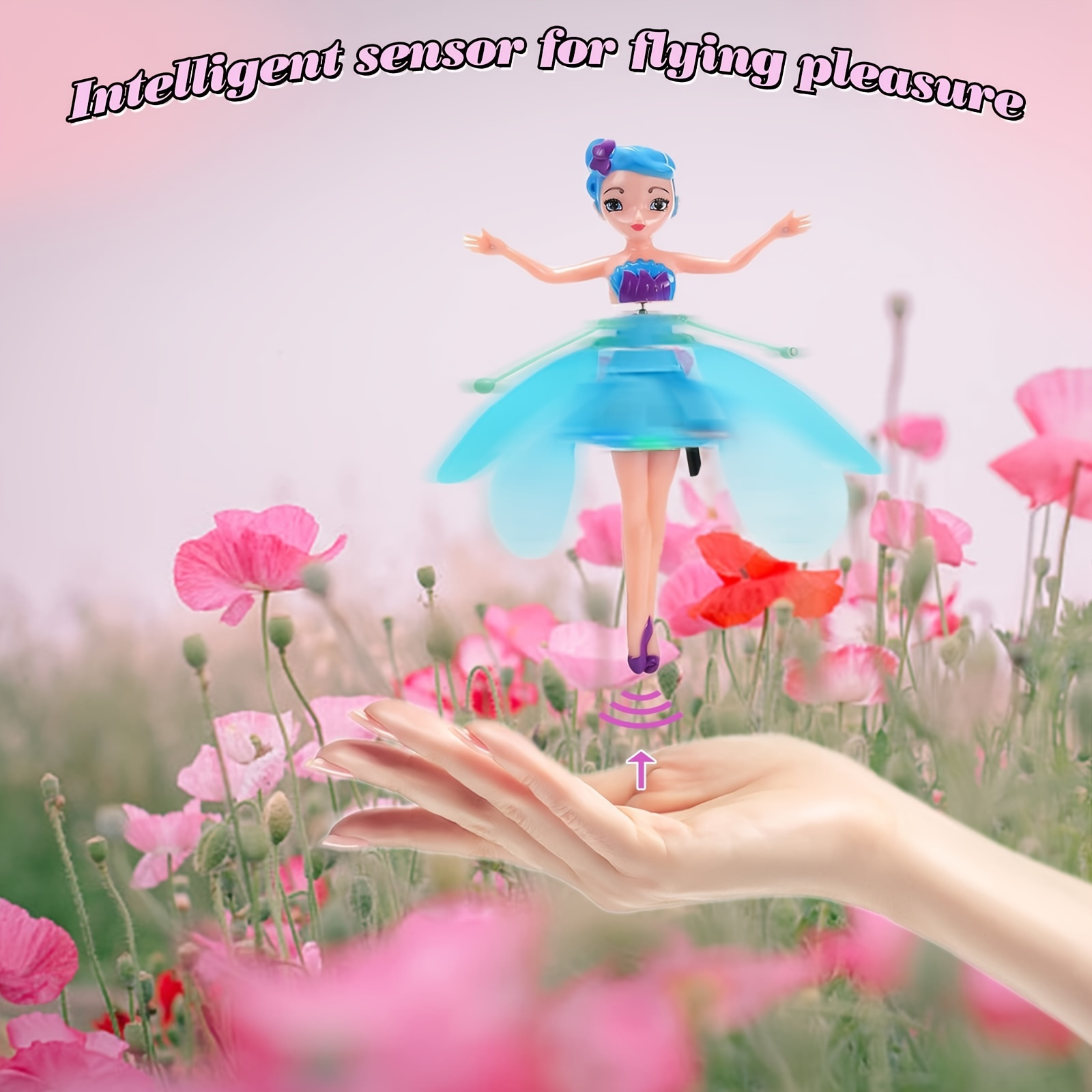 Poupée princesse fée volante magique, jouet de contrôle de détection  infrarouge de poupée papillon Sky Dancer avec télécommande, jouet d'elfe