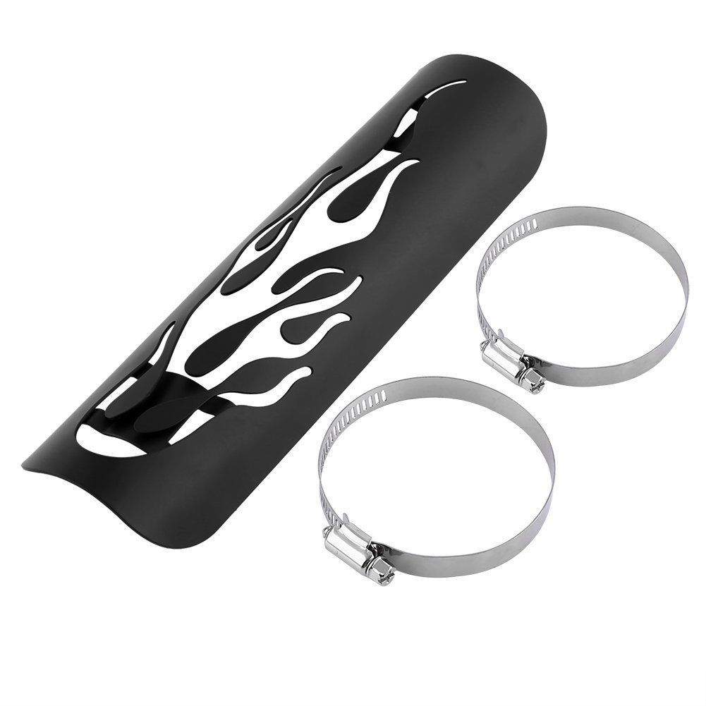TEMU Motorcycle Flame Exhaust Pipe Heat Shield Protector For Harlei Chopper Touring