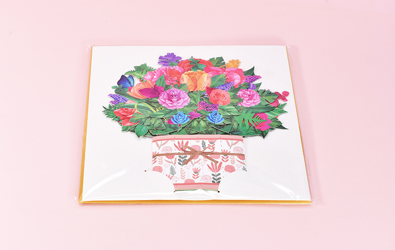 Our Bouquets of Pop up 3D Flower Greeting Cards – FreshCut Paper